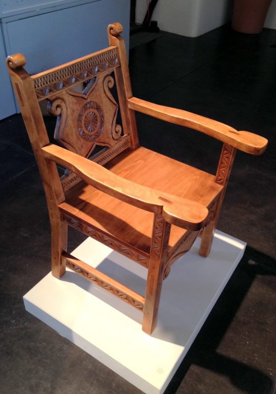 Traditional Spanish Carved Wood Chair Stephen B. Chambers Architects